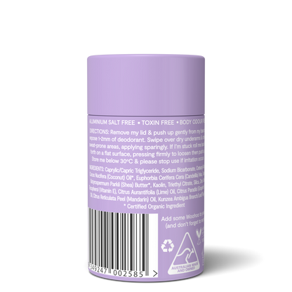 Woohoo Natural Deodorant & Anti-Chafe Stick (Pop) 60g